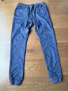 Buffalo David Bitton Men's Navy Drawstring Joggers